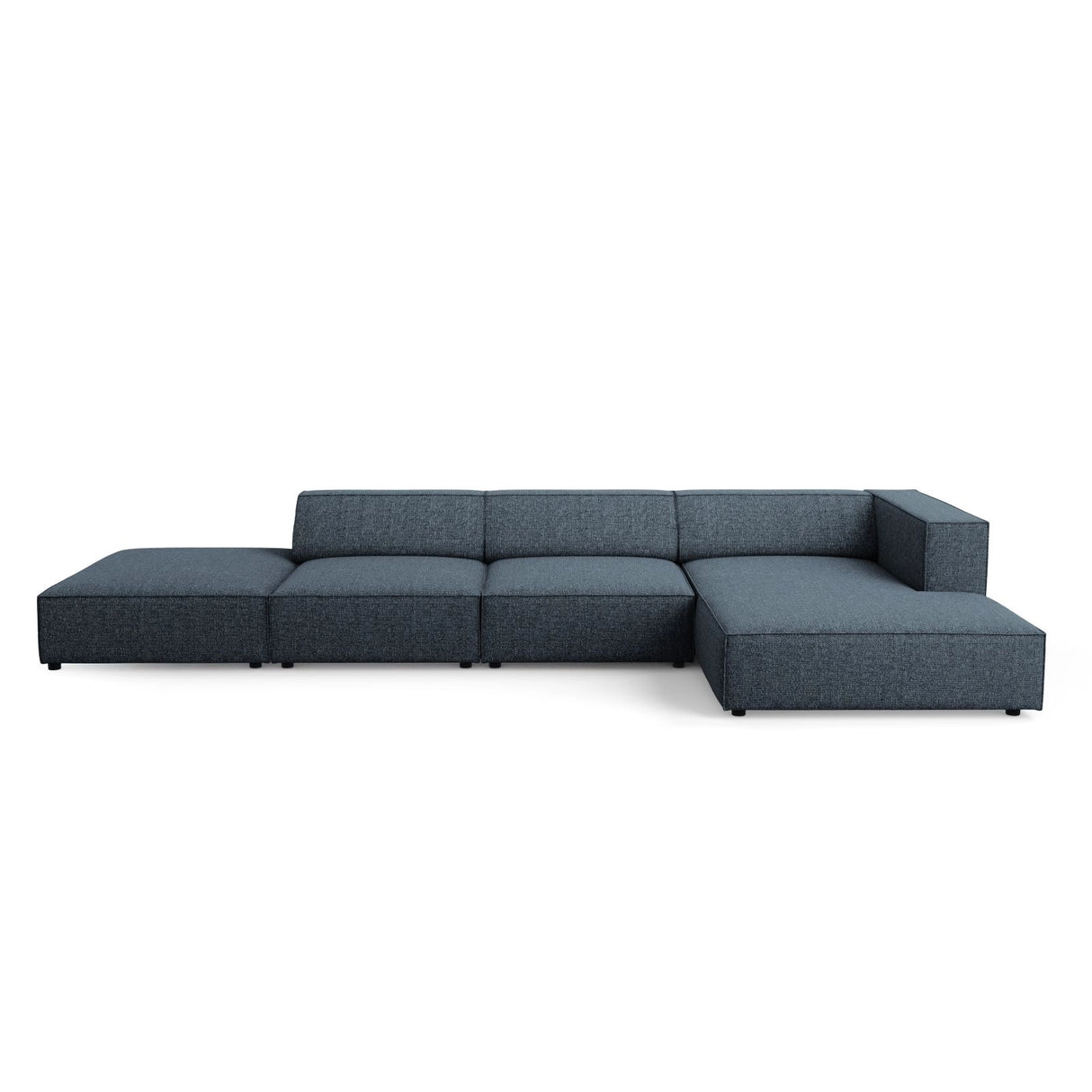 Arendal 5-Sitzer Ecksofa, Rechte Seite, aus Chenille in Königsblau (Haga 86), 341x166x70 cm von Cosmopolitan Design – Bild 1