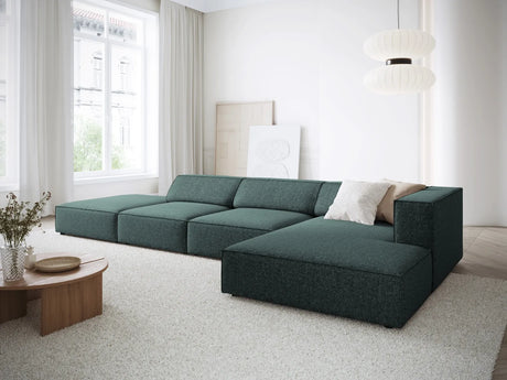 Arendal 5-Sitzer Ecksofa, Rechte Seite, aus Chenille in Petrol (Haga 78), 341x166x70 cm von Cosmopolitan Design – Bild 2
