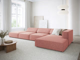 Arendal 5-Sitzer Ecksofa, Rechte Seite, aus Chenille in Rosa (Haga 52), 341x166x70 cm von Cosmopolitan Design – Bild 2