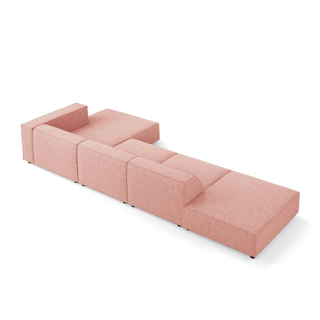 Arendal 5-Sitzer Ecksofa, Rechte Seite, aus Chenille in Rosa (Haga 52), 341x166x70 cm von Cosmopolitan Design – Bild 5