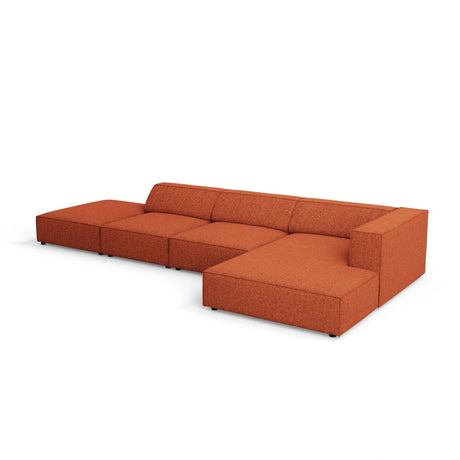 Arendal 5-Sitzer Ecksofa, Rechte Seite, aus Chenille in Terrakotta (Haga 44), 341x166x70 cm von Cosmopolitan Design – Bild 6