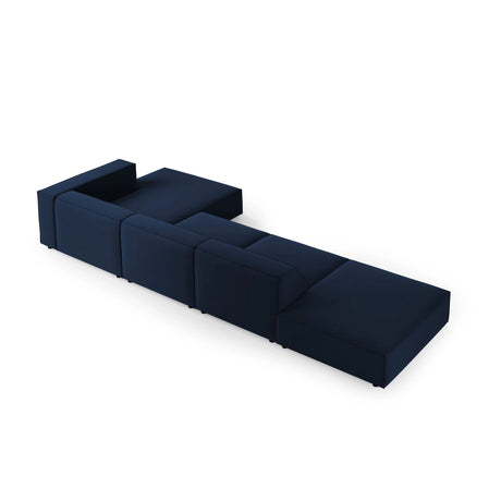 Arendal 5-Sitzer Ecksofa, Rechte Seite, aus Samt in Königsblau (Casino Deep Blue), 341x166x70 cm von Cosmopolitan Design – Bild 4