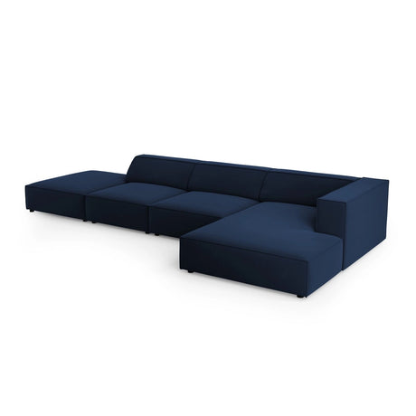 Arendal 5-Sitzer Ecksofa, Rechte Seite, aus Samt in Königsblau (Casino Deep Blue), 341x166x70 cm von Cosmopolitan Design – Bild 5