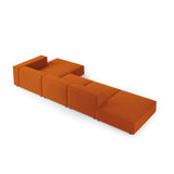 Arendal 5-Sitzer Ecksofa, Rechte Seite, aus Samt in Terrakotta (Casino Terracota), 341x166x70 cm von Cosmopolitan Design – Bild 4