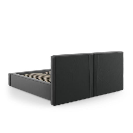 Arendal Bett mit Doppelkopfteil und Stauraum aus Samt in Grau (Bluvel 14), 160x200 cm von Cosmopolitan Design – Bild 7