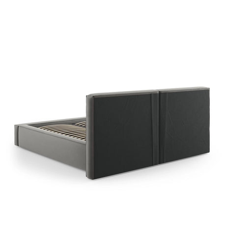 Arendal Bett mit Doppelkopfteil und Stauraum aus Samt in Hellgrau (Bluvel 13), 160x200 cm von Cosmopolitan Design – Bild 7