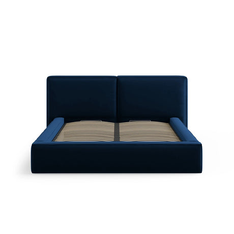 Arendal Bett mit Doppelkopfteil und Stauraum aus Samt in Königsblau (Bluvel 86), 160x200 cm von Cosmopolitan Design – Bild 5