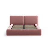 Arendal Bett mit Doppelkopfteil und Stauraum aus Samt in Rosa (Bluvel 52), 160x200 cm von Cosmopolitan Design – Bild 5