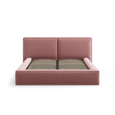 Arendal Bett mit Doppelkopfteil und Stauraum aus Samt in Rosa (Bluvel 52), 160x200 cm von Cosmopolitan Design – Bild 5