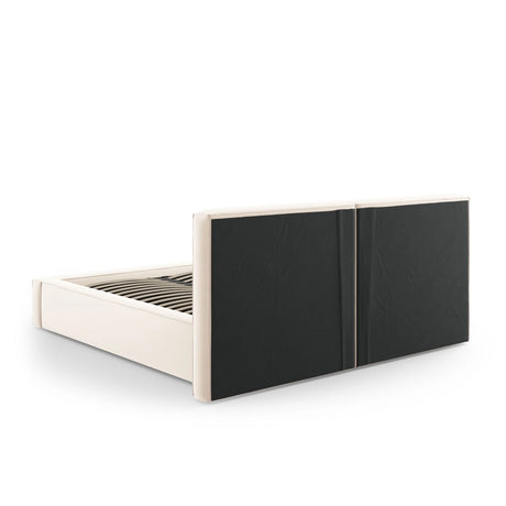 Arendal Bett mit Doppelkopfteil und Stauraum aus Samt oder Strukturstoff, 160x200 cm von Cosmopolitan Design – Bild 7