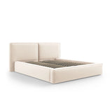 Arendal Bett mit Doppelkopfteil und Stauraum aus Samt oder Strukturstoff, 180x200 cm von Cosmopolitan Design – Bild 4