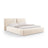 Arendal Bett mit Doppelkopfteil und Stauraum aus Samt oder Strukturstoff, 200x200 cm von Cosmopolitan Design – Bild 1