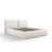 Arendal Bett mit Doppelkopfteil und Stauraum aus Strukturierter Stoff in Leichtes Beige (Megan 351), 160x200 cm von Cosmopolitan Design – Bild 1