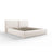 Arendal Bett mit Doppelkopfteil und Stauraum aus Strukturierter Stoff in Leichtes Beige (Megan 351), 180x200 cm von Cosmopolitan Design – Bild 1