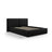 Arendal Bett mit Doppelkopfteil und Stauraum aus Strukturierter Stoff in Schwarz (Megan 368), 140x200 cm von Cosmopolitan Design – Bild 1