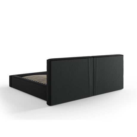 Arendal Bett mit Doppelkopfteil und Stauraum aus Strukturierter Stoff in Schwarz (Megan 368), 200x200 cm von Cosmopolitan Design – Bild 5