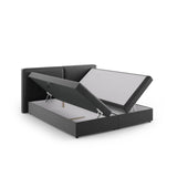 Arendal Boxspringbett mit Kopfteil und Stauraum aus Samt in Grau (Bluvel 14), 160x200 cm von Cosmopolitan Design – Bild 5