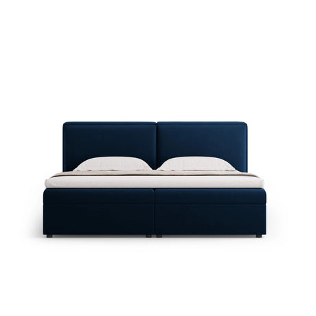 Arendal Boxspringbett mit Kopfteil und Stauraum aus Samt in Königsblau (Bluvel 86), 140x200 cm von Cosmopolitan Design – Bild 3