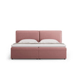 Arendal Boxspringbett mit Kopfteil und Stauraum aus Samt in Rosa (Bluvel 52), 180x200 cm von Cosmopolitan Design – Bild 3
