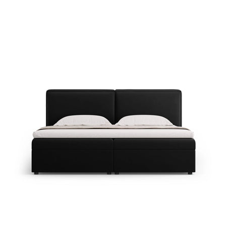 Arendal Boxspringbett mit Kopfteil und Stauraum aus Samt in Schwarz (Bluvel 19), 160x200 cm von Cosmopolitan Design – Bild 3