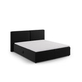 Arendal Boxspringbett mit Kopfteil und Stauraum aus Samt in Schwarz (Bluvel 19), 160x200 cm von Cosmopolitan Design – Bild 6