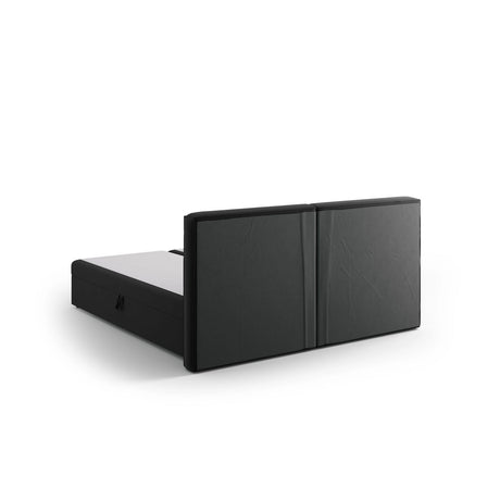Arendal Boxspringbett mit Kopfteil und Stauraum aus Samt in Schwarz (Bluvel 19), 160x200 cm von Cosmopolitan Design – Bild 7