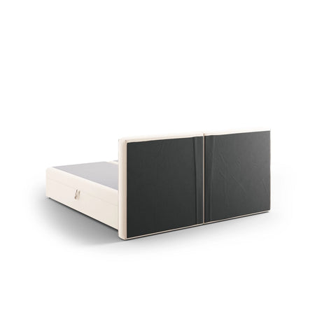 Arendal Boxspringbett mit Kopfteil und Stauraum aus Samt oder Strukturstoff, 160x200 cm von Cosmopolitan Design – Bild 7