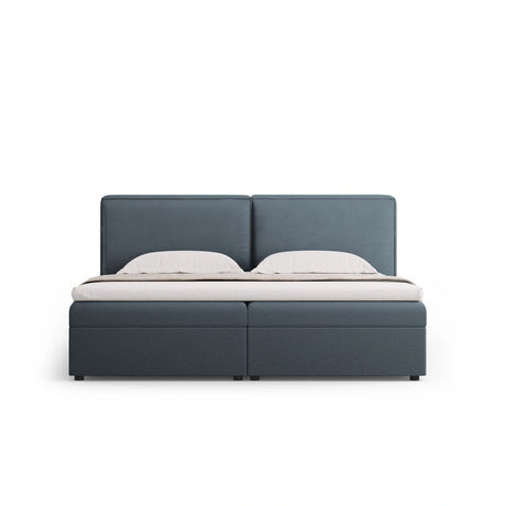 Arendal Boxspringbett mit Kopfteil und Stauraum aus Strukturierter Stoff in Blau (Megan 361), 160x200 cm von Cosmopolitan Design – Bild 3