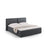 Arendal Boxspringbett mit Kopfteil und Stauraum aus Strukturierter Stoff in Dunkelgrau (Megan 367), 160x200 cm von Cosmopolitan Design – Bild 1