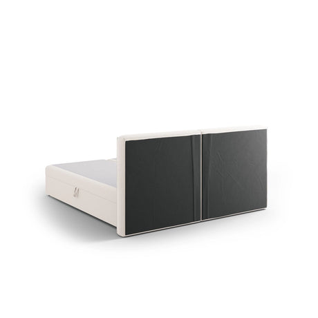 Arendal Boxspringbett mit Kopfteil und Stauraum aus Strukturierter Stoff in Leichtes Beige (Megan 351), 160x200 cm von Cosmopolitan Design – Bild 7