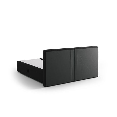 Arendal Boxspringbett mit Kopfteil und Stauraum aus Strukturierter Stoff in Schwarz (Megan 368), 160x200 cm von Cosmopolitan Design – Bild 7