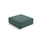 Arendal Pouf aus Chenille in Petrol (Haga 78), 102x80x40 cm von Cosmopolitan Design – Bild 4