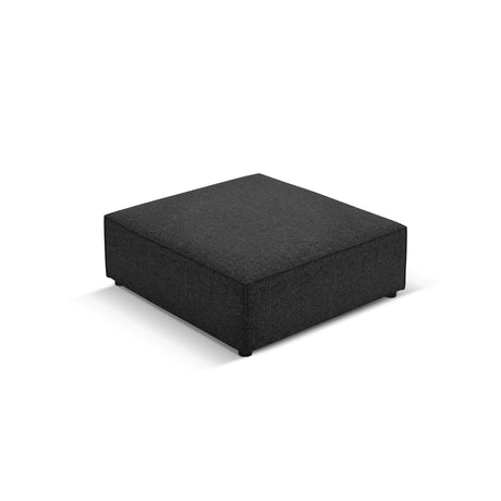 Arendal Pouf aus Chenille in Schwarz (Haga 19), 102x80x40 cm von Cosmopolitan Design – Bild 4