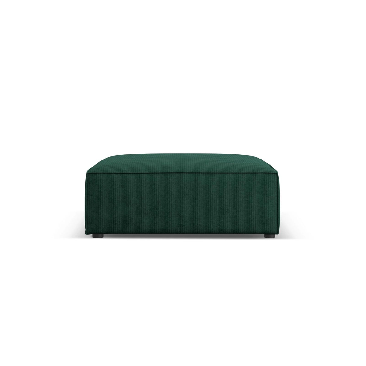 Arendal Pouf aus Chenille mit Cordoptik in Flaschengrün (Brave Me 10), 102x80x40 cm von Cosmopolitan Design – Bild 1