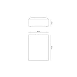 Arendal Pouf aus Chenille mit Cordoptik in Flaschengrün (Brave Me 10), 102x80x40 cm von Cosmopolitan Design – Bild 2