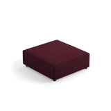 Arendal Pouf aus Chenille mit Cordoptik in Rubin (Brave Me 8), 102x80x40 cm von Cosmopolitan Design – Bild 3