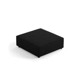 Arendal Pouf aus Chenille mit Cordoptik in Schwarz (Brave Me 6), 102x80x40 cm von Cosmopolitan Design – Bild 3