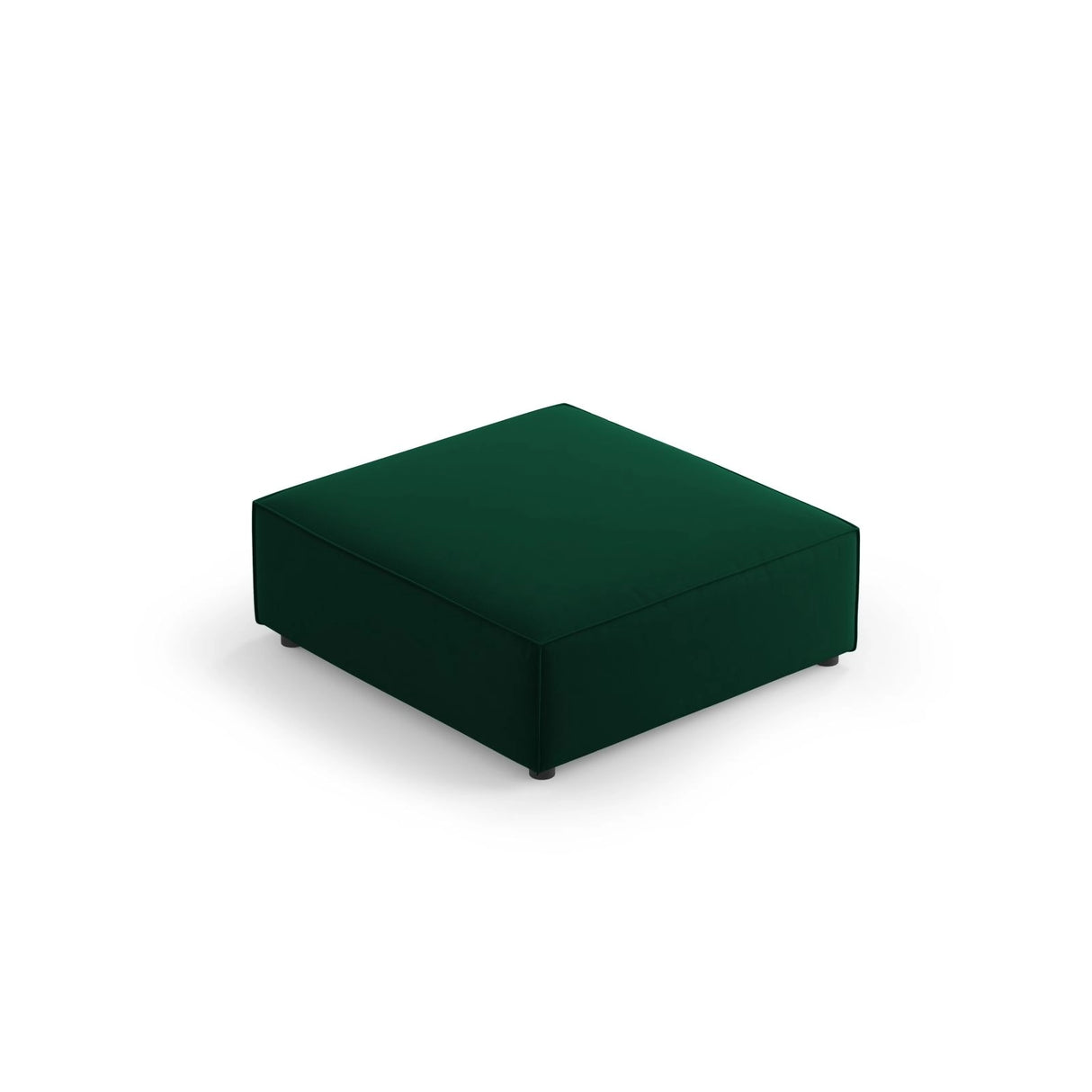 Arendal Pouf aus Samt in Flaschengrün (Casino Deep Green), 102x80x40 cm von Cosmopolitan Design – Bild 1