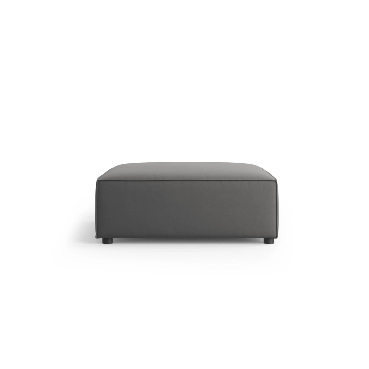 Arendal Pouf aus Samt in Warmes Grau (Casino Anthracite), 102x80x40 cm von Cosmopolitan Design – Bild 3