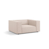 Arendal Sessel aus Chenille in Beige (Haga 30), 124x102x70 cm von Cosmopolitan Design – Bild 4