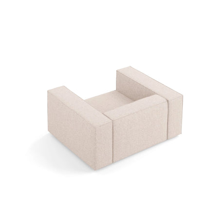 Arendal Sessel aus Chenille in Beige (Haga 30), 124x102x70 cm von Cosmopolitan Design – Bild 5