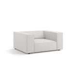 Arendal Sessel aus Chenille in Hellgrau (Haga 06), 124x102x70 cm von Cosmopolitan Design – Bild 4