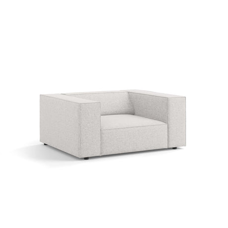 Arendal Sessel aus Chenille in Hellgrau (Haga 06), 124x102x70 cm von Cosmopolitan Design – Bild 4