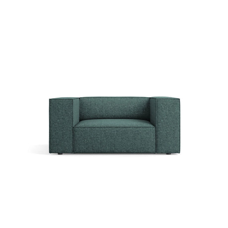 Arendal Sessel aus Chenille in Petrol (Haga 78), 124x102x70 cm von Cosmopolitan Design – Bild 1