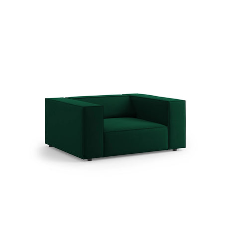 Arendal Sessel aus Samt in Flaschengrün (Casino Deep Green), 124x102x70 cm von Cosmopolitan Design – Bild 3