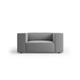 Arendal Sessel aus Samt in Hellgrau (Casino Ash), 124x102x70 cm von Cosmopolitan Design – Bild 1