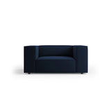 Arendal Sessel aus Samt in Königsblau (Casino Deep Blue), 124x102x70 cm von Cosmopolitan Design – Bild 1