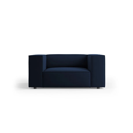 Arendal Sessel aus Samt in Königsblau (Casino Deep Blue), 124x102x70 cm von Cosmopolitan Design – Bild 1