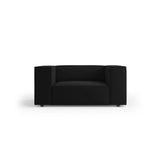 Arendal Sessel aus Samt in Schwarz (Casino Black), 124x102x70 cm von Cosmopolitan Design – Bild 1