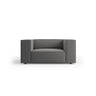 Arendal Sessel aus Samt in Warmes Grau (Casino Anthracite), 124x102x70 cm von Cosmopolitan Design – Bild 1